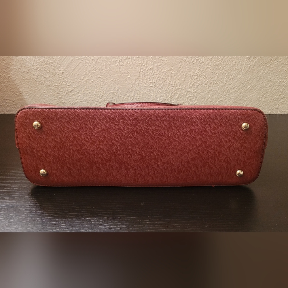 Anne Klein Women's Handbag Dome Satchel Red - Picture 2 of 10